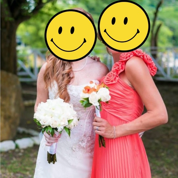 Beautiful Coral Bridesmaid Dresses - Picture 3 of 5